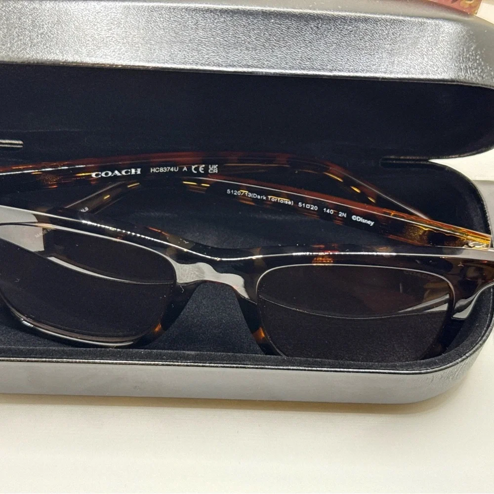 Coach Disney Mickey Mouse HC8374U-512013(CH561 Tortoise Pink 51mm Sunglasses - Picture 11 of 11
